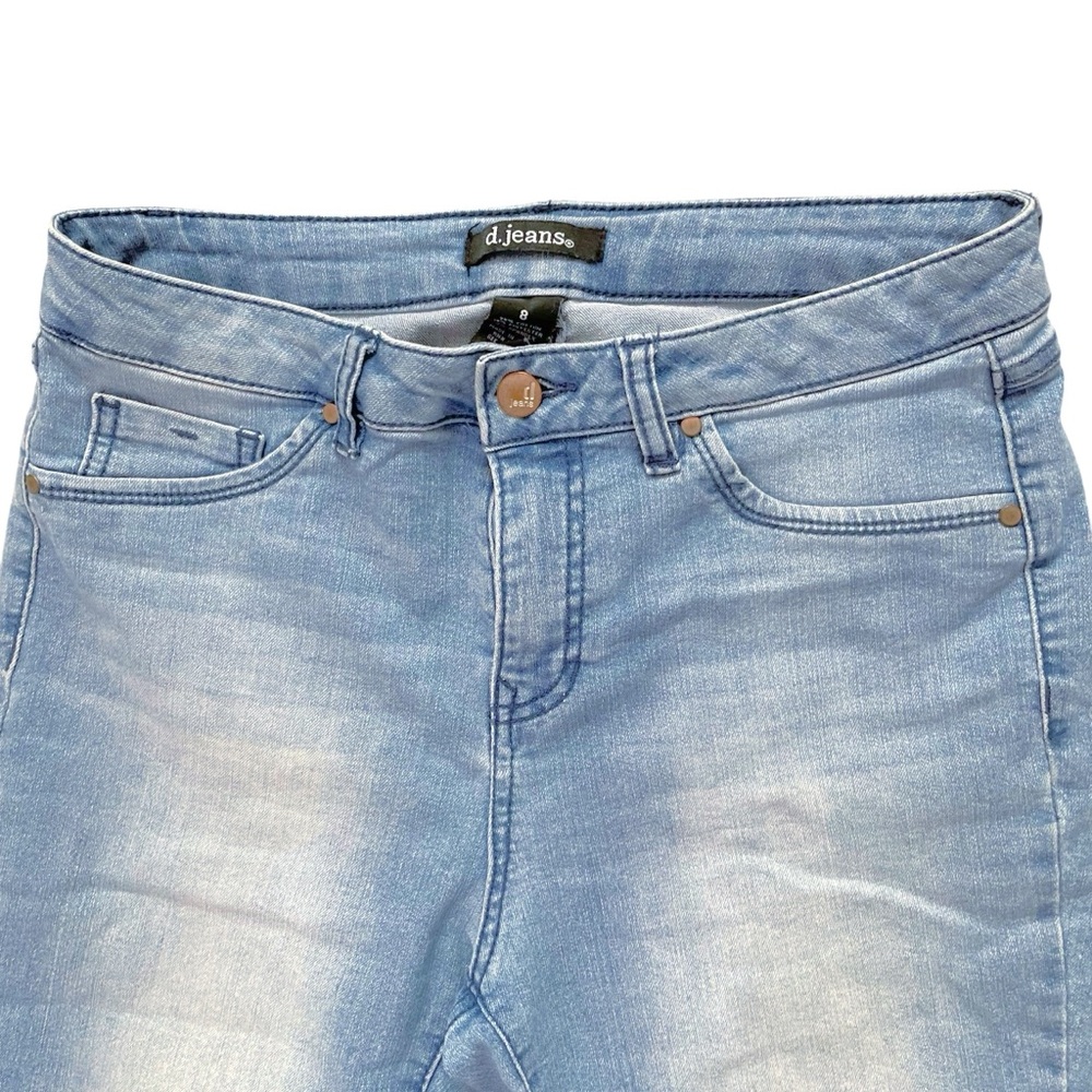 D. Jeans Classic Light Blue Capri Denim Jeans - Picture 3 of 6